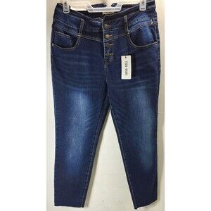 Satin Doll High Rise Skinny Women's Jeans Size 18 Blue Denim Pants NEW
